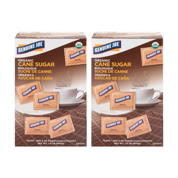 Genuine Joe SUGAR, TURBINADO, BRWN, 2PK GJO70470CT - main